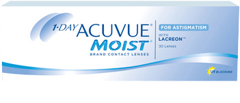 צילום קופסה  ‎1-DAY ACUVUE® MOIST® for ASTIGMATISM