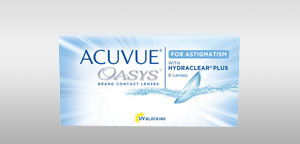 צילום קופסה של  ACUVUE® OASYS® for ASTIGMATISM 